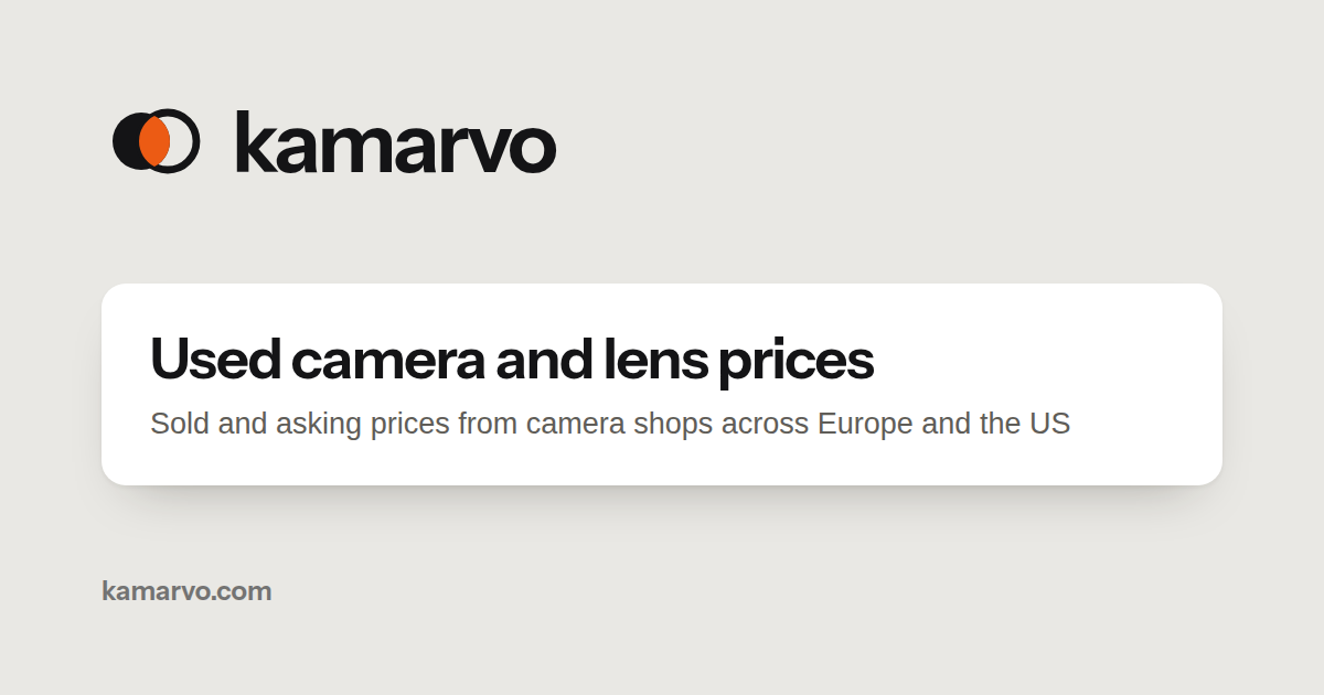 I built a site that shows what used cameras are actually worth, from real sales at 10 shops